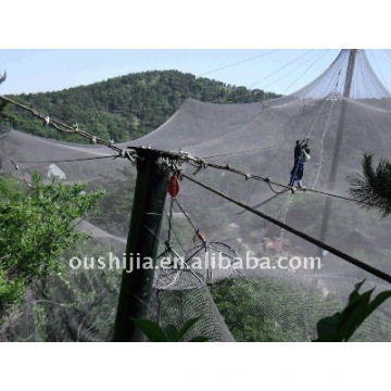 Rede de pássaros flexível e de alta resistência em aço inoxidável / rede de jardim zoológico